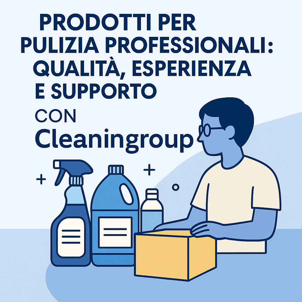 Prodotti per pulizia professionali: qualità, esperienza e supporto con Cleaningroup