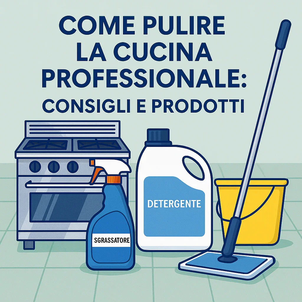Pulizia Professionale in Cucina: I Detergenti Essenziali per Ambienti Alimentari