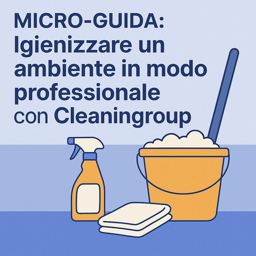 Micro-Guida: Igienizzare un ambiente in modo professionale con Cleaningroup