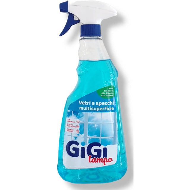 GIGI LAMPO detergente vetri e specchi spray 750 ML.