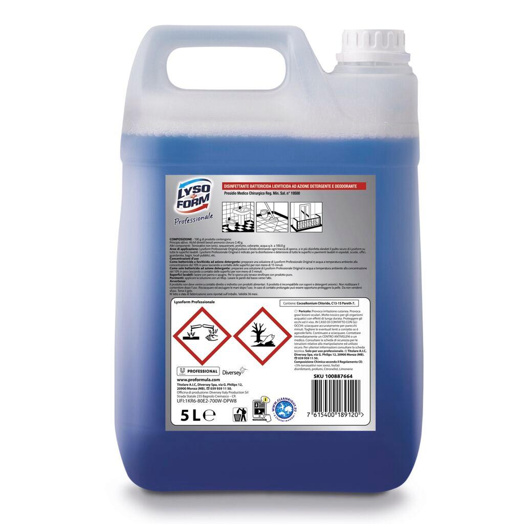 Lysoform Professional - Disinfettante battericida lieviticida ad azione detergente e deodorante