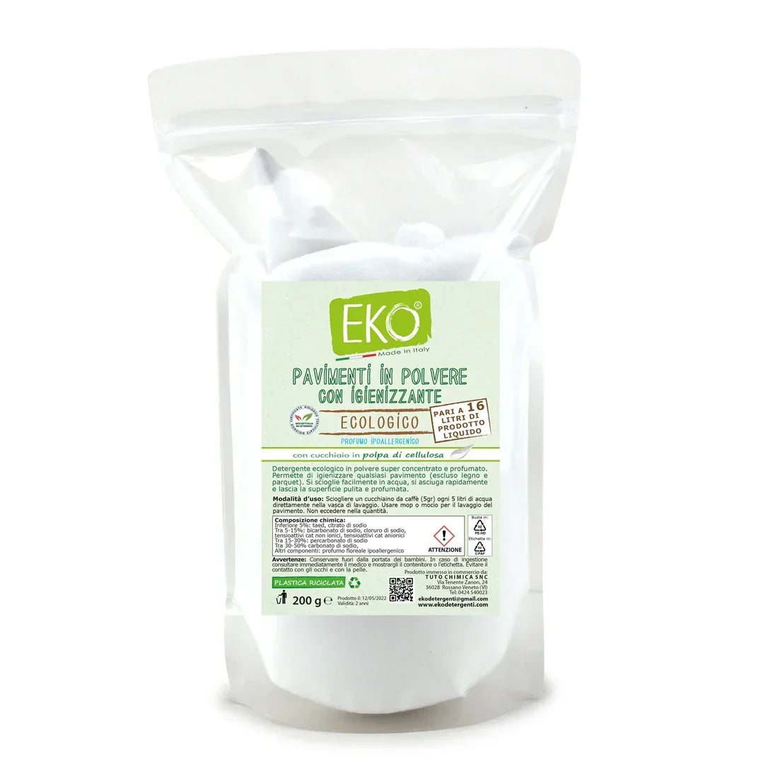 EKO Detergente Pavimenti Ecologico Superconcentrato in Polvere