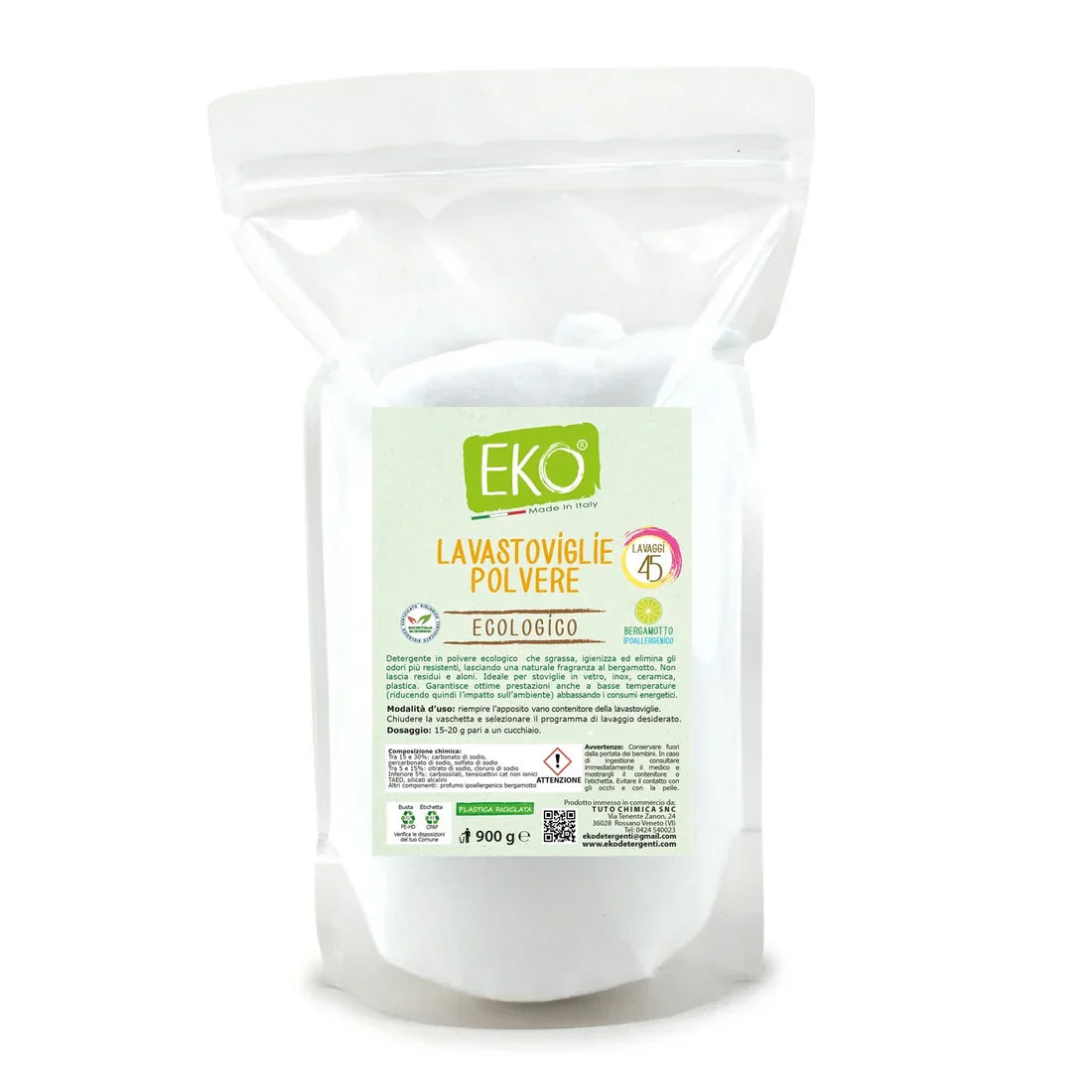 EKO Detersivo Lavastoviglie Ecologico in Polvere