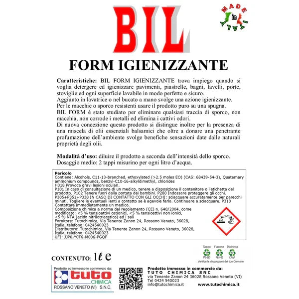 BIL 26 Superfici | Detergente igienizzante professionale