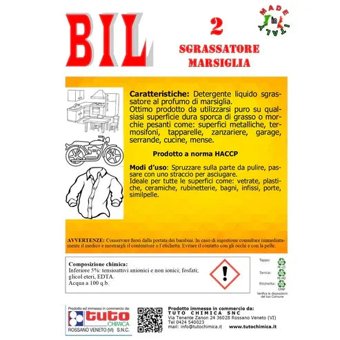 BIL 2 Sgrassatore Marsiglia | Multiuso concentrato multisuperficie