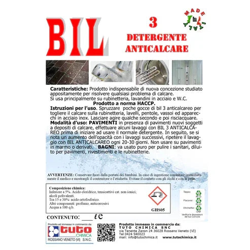 BIL 3 Anticalcare professionale | Rimozione calcare e incrostazioni