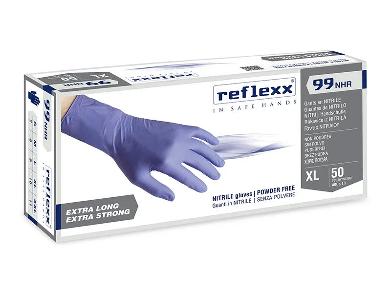 REFLEXX 99 NHR – GUANTI IN NITRILE HIGH RISK EXTRA LONG 29 CM