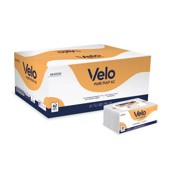 VELO PURE PULP AZ – ASCIUGAMANI PIEGATI A “Z” - 3960 PZ