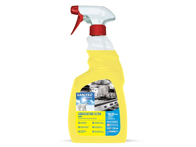 SANITEC – SGRASSATORE ULTRA LIMONE – DETERGENTE SGRASSANTE PRONTO ALL’USO
