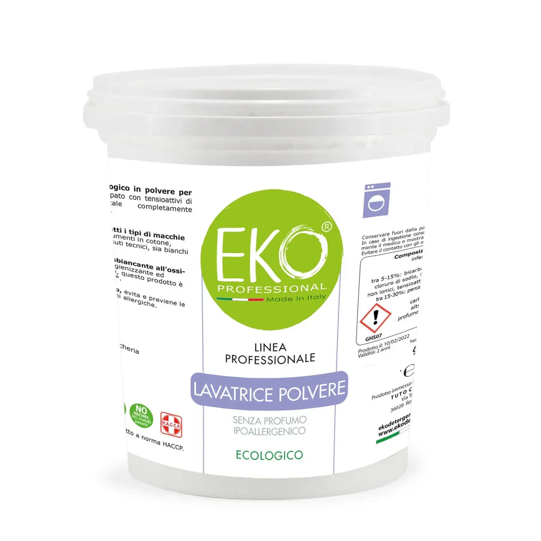 EKO PROFESSIONAL Detersivo in polvere lavatrice | Con ossigeno attivo