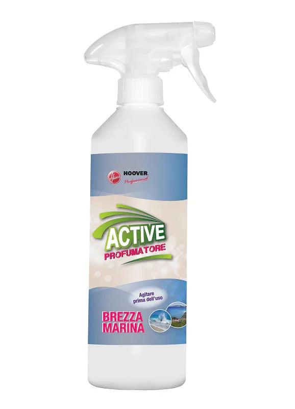 Spray profumatore per ambienti Active Brezza Marina, flacone bianco da 750 ml per pulizia professionale