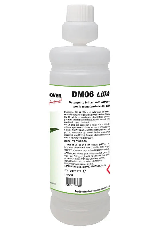 DM06 Lillà - Detergente Brillantante Ultraconcentrato Manutenzione Pavimenti | 6 PZ