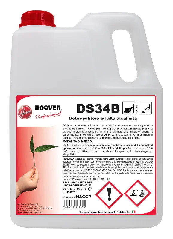 DS34 B - Sgrassante ad Alta Alcalinità Impiego Generale | 4 PZ