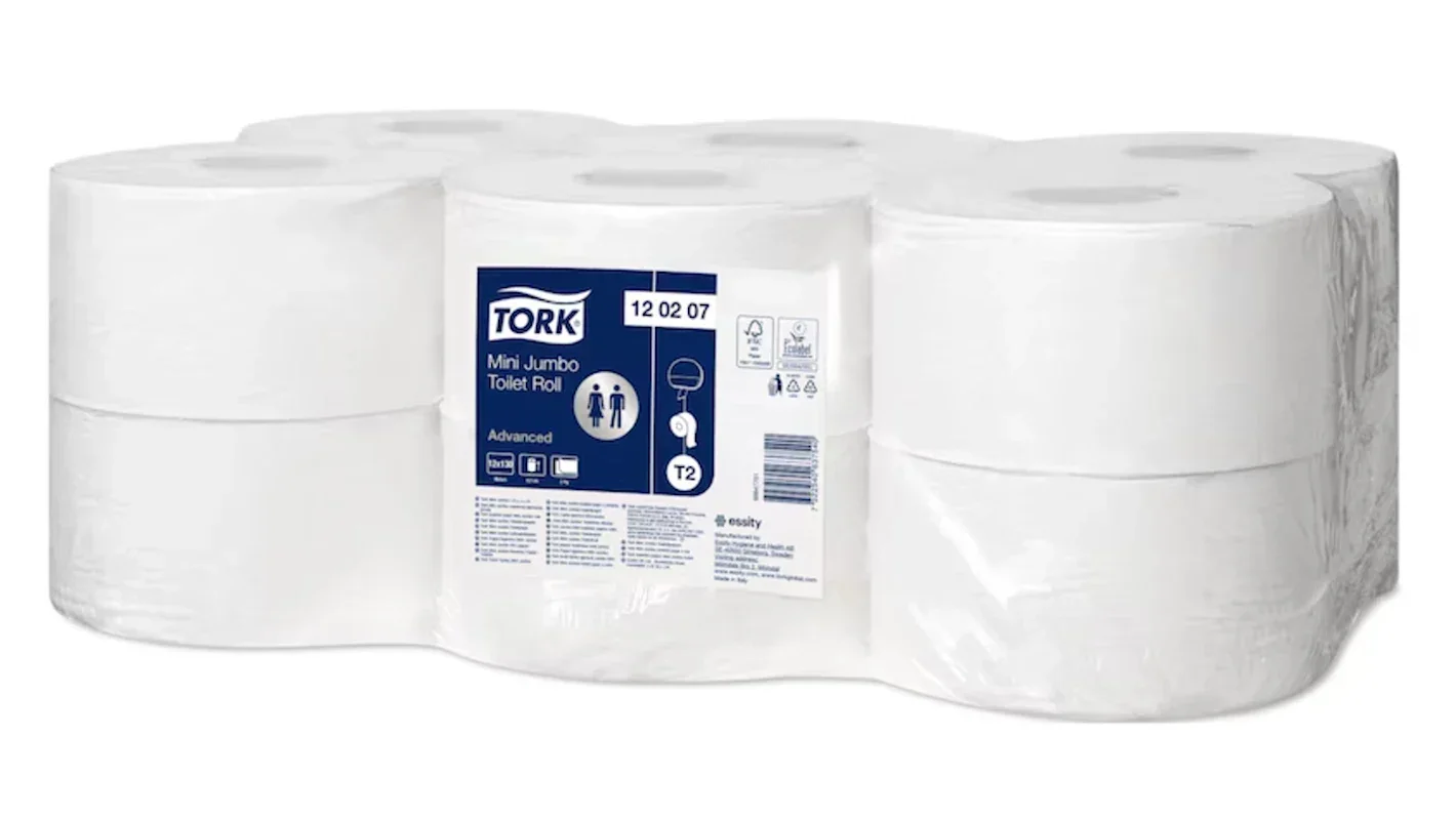TORK Mini Jumbo rotolo carta igienica | 12 pz | 2 veli | 130 mt