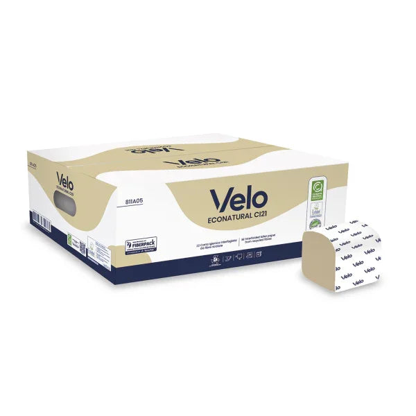 VELO ECONATURAL CI21 – CARTA IGIENICA INTERFOGLIATA - 8400 PZ
