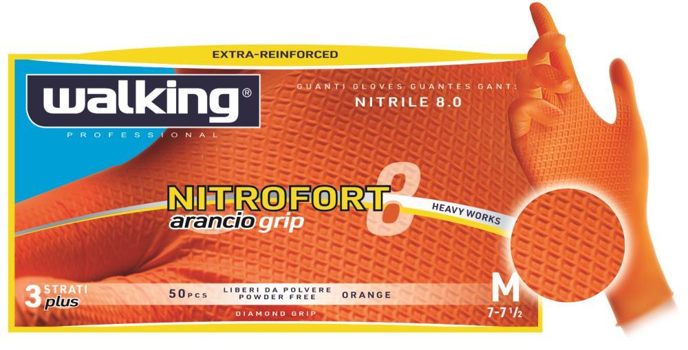 NITROFORT8 WALKING guanti monouso 50PZ
