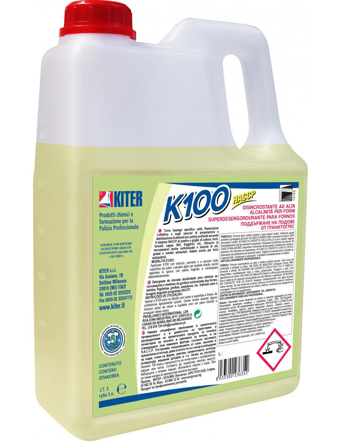 K 100 Disincrostante HACCP per forni fornelli e friggitrici e forni autopulenti
