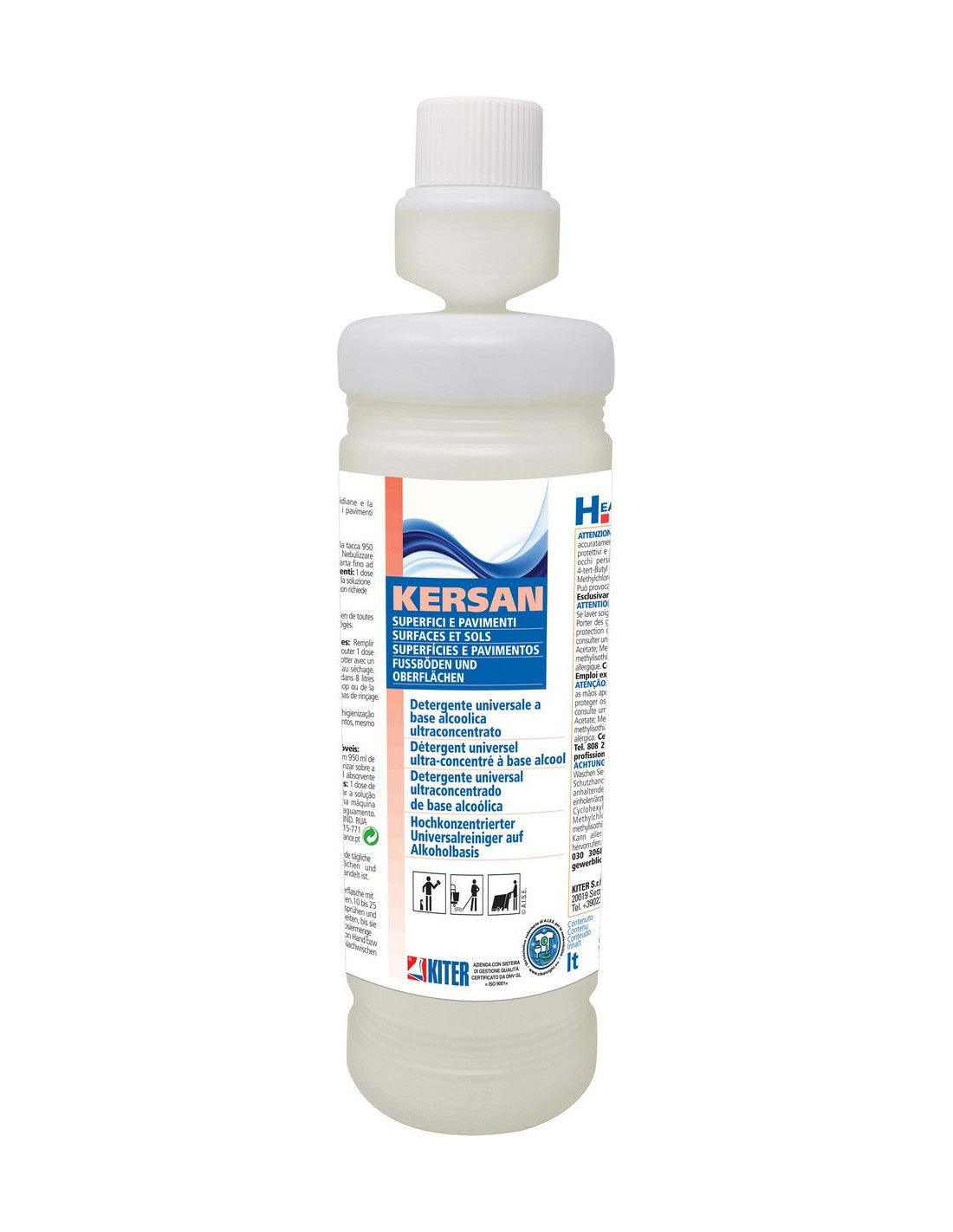 KERSAN KITER Detergente igienizzante universale ultraconcentrato a base alcoolica CON FLACONE DOSATORE