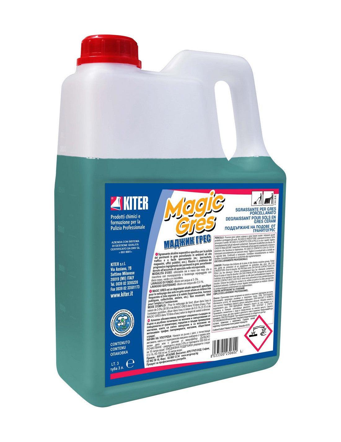 MAGIC GRES KITER Sgrassante per grès porcellanato e superfici microporose