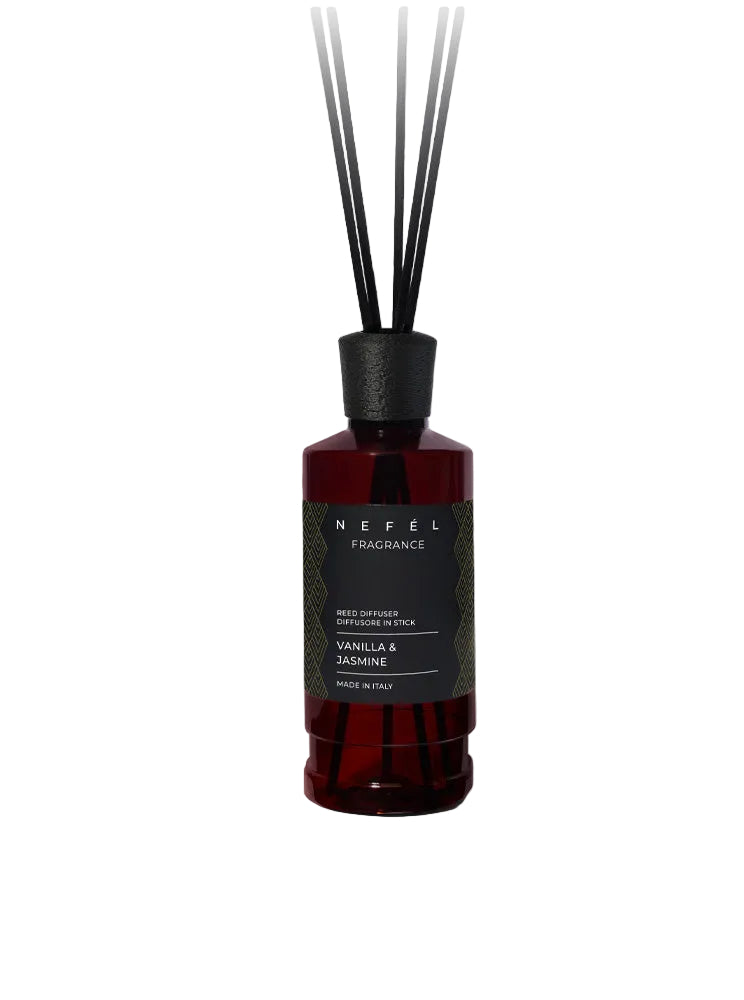 NEFÉL – Fragrance Vanilla & Jasmine – Diffusore a Bastoncini per Ambienti
