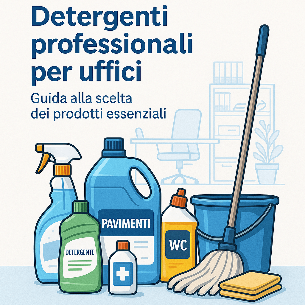 Detergenti professionali per uffici: guida alla scelta dei prodotti essenziali