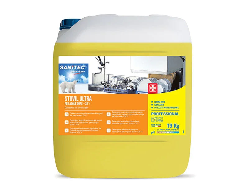 SANITEC – STOVIL ULTRA – DETERGENTE IGIENIZZANTE PER LAVASTOVIGLIE INDUSTRIALI