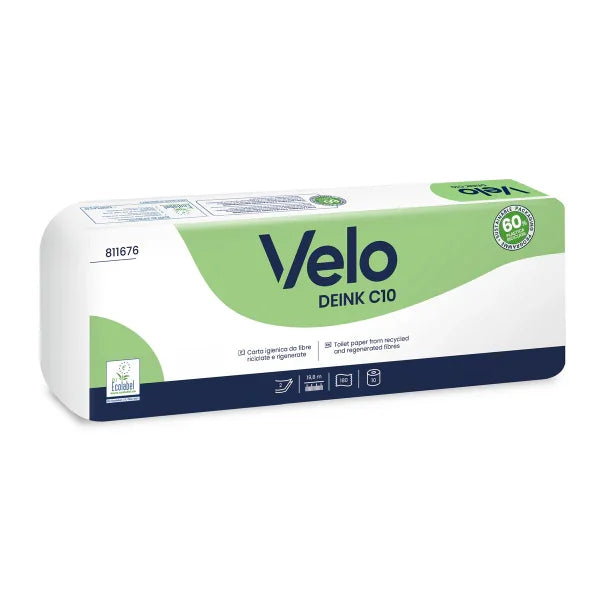 VELO DEINK C10 – CARTA IGIENICA A ROTOLI - 120 RT
