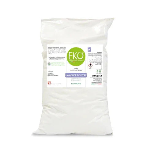 Sacco detersivo lavatrice in polvere EKO professionale ecologico, 10 kg, per pulizia tessuti