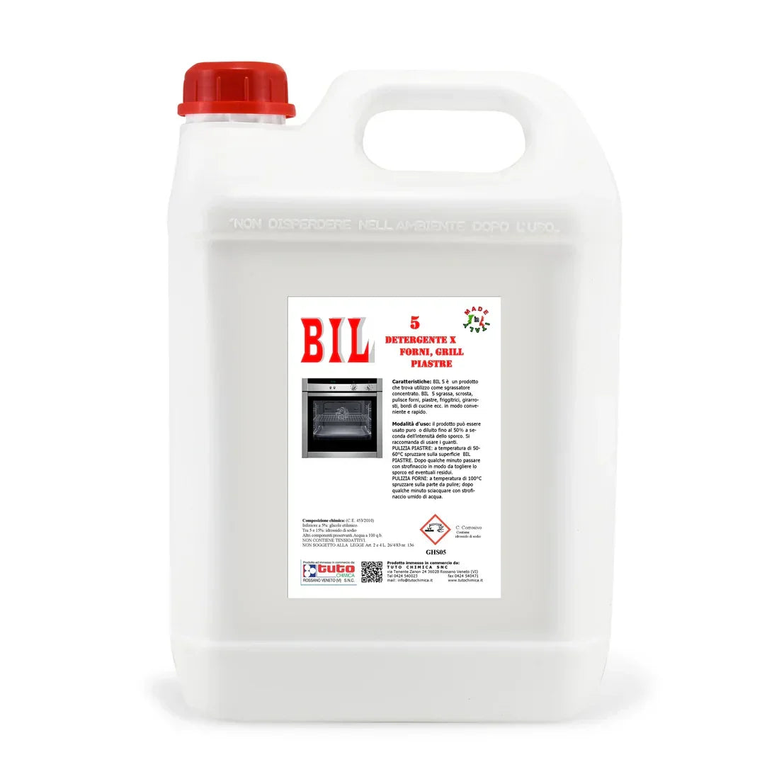 BIL 5 Piastre e forni | Sgrassatore alcalino professionale