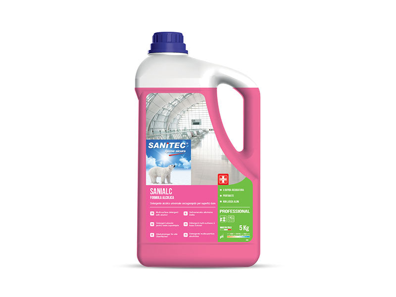 SANITEC – SANIALC – DETERGENTE ALCOLICO UNIVERSALE ASCIUGARAPIDO