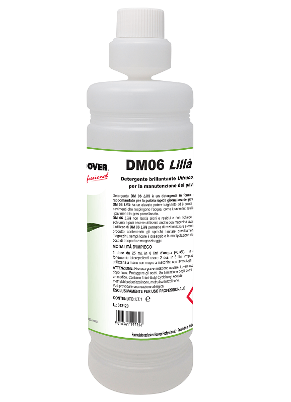 DM06 Lillà - Detergente Brillantante Ultraconcentrato  Manutenzione Pavimenti | 6 PZ