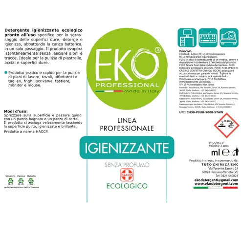 EKO PROFESSIONAL Igienizzante superfici ecologico