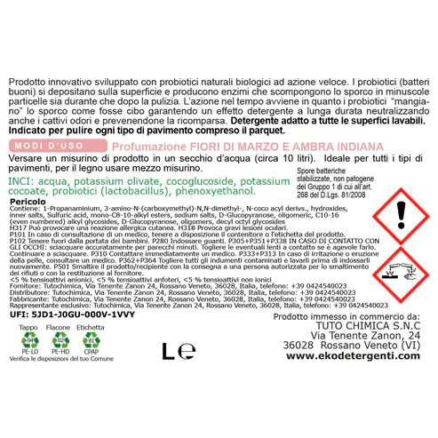 EKO Detersivo Pavimenti ecologico con Probiotici