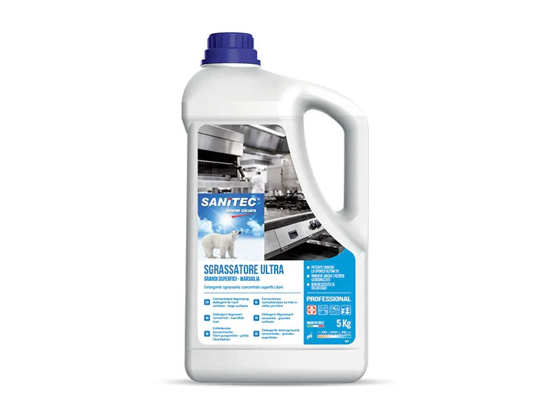 SANITEC – SGRASSATORE ULTRA MARSIGLIA – DETERGENTE SGRASSANTE CONCENTRATO GRANDI SUPERFICI - 2 PZ