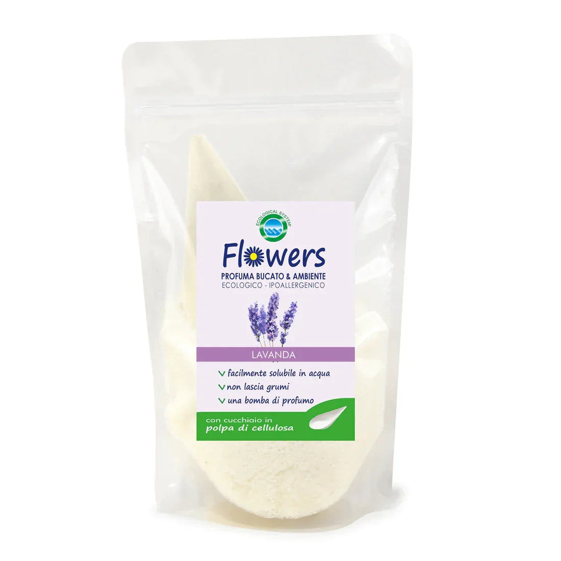 FLOWERS Profumatore bucato in polvere ecologico dosabile