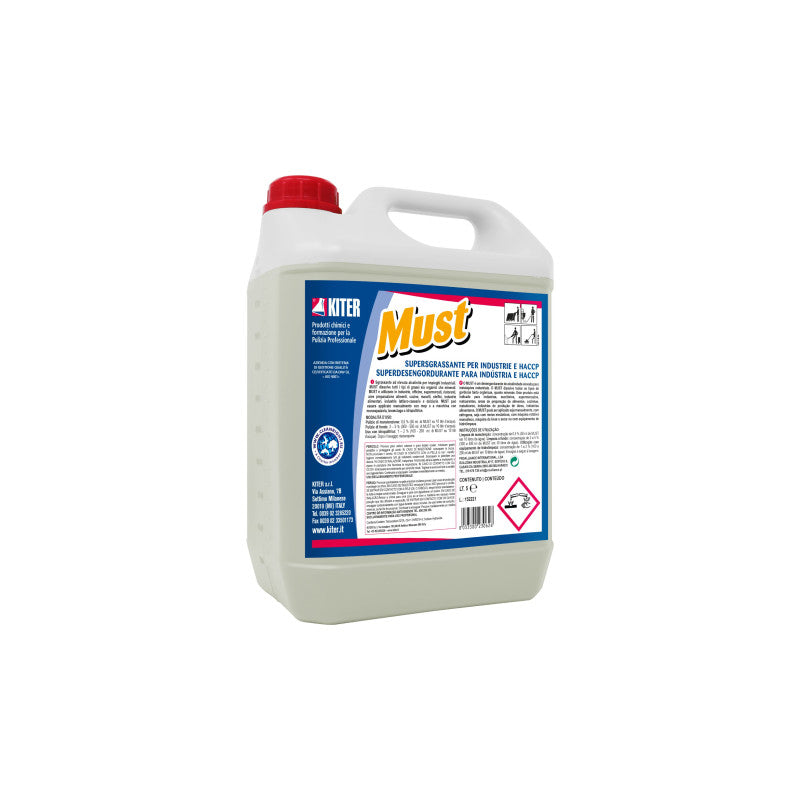 MUST KITER Supersgrassante rapido HACCP per industrie alimentari e sporchi difficili