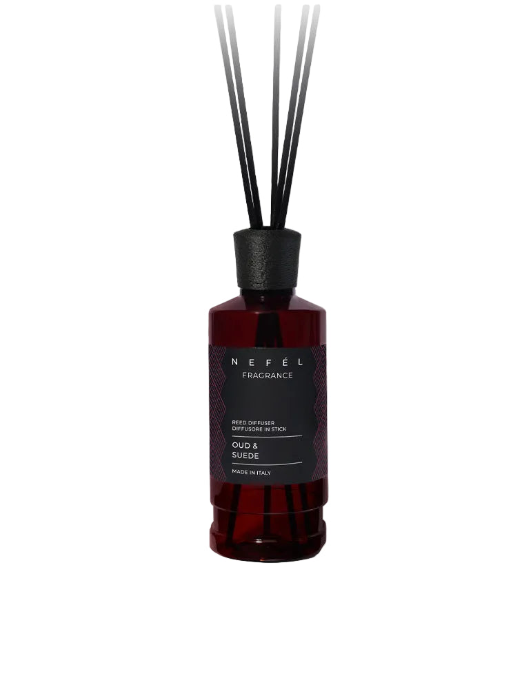 NEFÉL – Fragrance Oud & Suede – Diffusore a Bastoncini per Ambienti