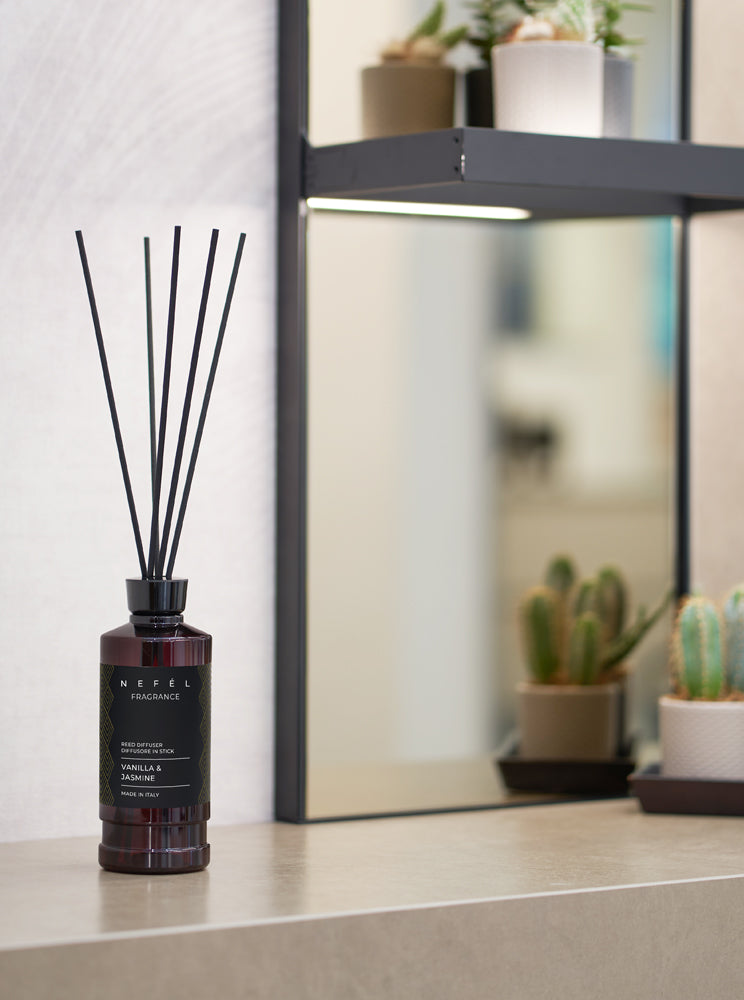 NEFÉL – Fragrance Vanilla & Jasmine – Diffusore a Bastoncini per Ambienti